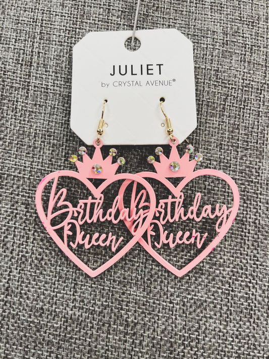 Birthday Queen Earrings